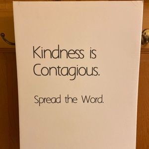 Kindness is Contagious Canvas Wall Decor
